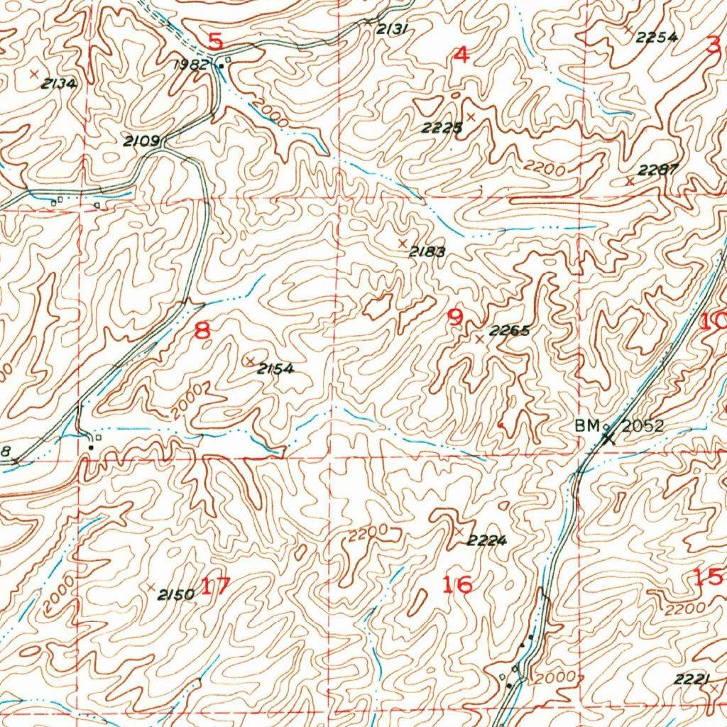 Endicott, WA (1950, 62500Scale) Map by United States Geological Survey