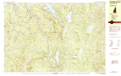 United States Geological Survey Enfield Center, NH (1984, 25000-Scale) digital map