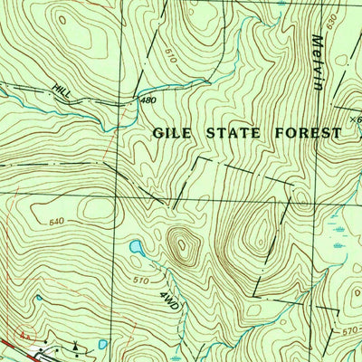 United States Geological Survey Enfield Center, NH (1998, 24000-Scale) digital map
