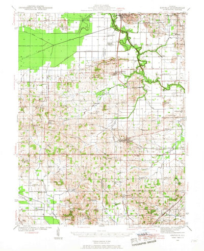 United States Geological Survey Enfield, IL (1941, 62500-Scale) digital map