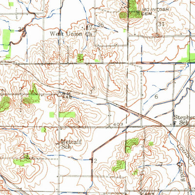 United States Geological Survey Enfield, IL (1941, 62500-Scale) digital map