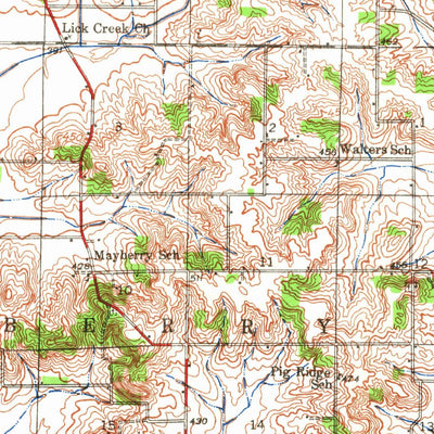 United States Geological Survey Enfield, IL (1941, 62500-Scale) digital map