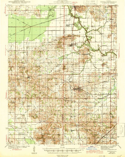 United States Geological Survey Enfield, IL (1944, 62500-Scale) digital map
