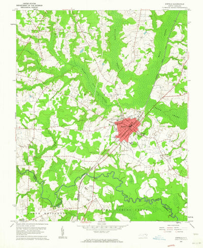 United States Geological Survey Enfield, NC (1961, 24000-Scale) digital map