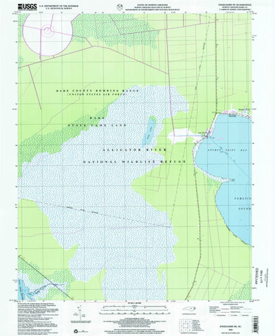 United States Geological Survey Engelhard NE, NC (2000, 24000-Scale) digital map