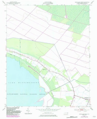 United States Geological Survey Engelhard West, NC (1951, 24000-Scale) digital map