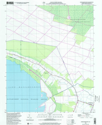 United States Geological Survey Engelhard West, NC (2000, 24000-Scale) digital map