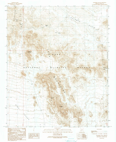 United States Geological Survey Engesser Pass, AZ (1990, 24000-Scale) digital map