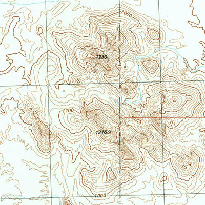 United States Geological Survey Engesser Pass SW, AZ (1990, 24000-Scale) digital map