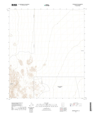 United States Geological Survey Engesser Pass SW, AZ (2021, 24000-Scale) digital map