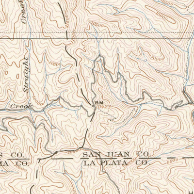United States Geological Survey Engineer Mountain, CO (1898, 62500-Scale) digital map