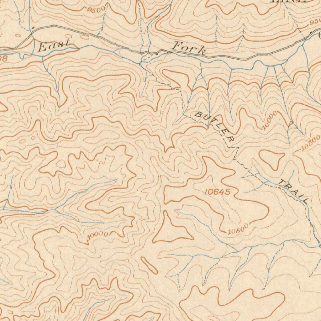 Engineer Map Scale Engineer Mountain, CO (1900, 62500-Scale) Map by United States ...