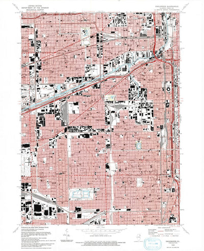 United States Geological Survey Englewood, IL (1993, 24000-Scale) digital map