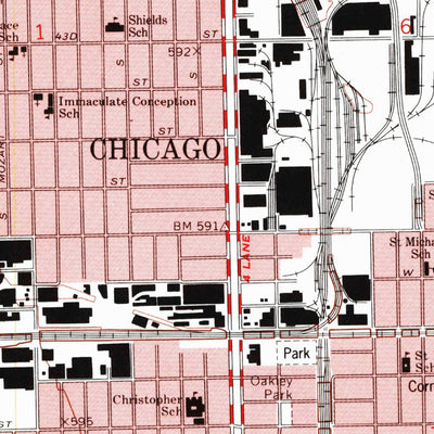 United States Geological Survey Englewood, IL (1993, 24000-Scale) digital map