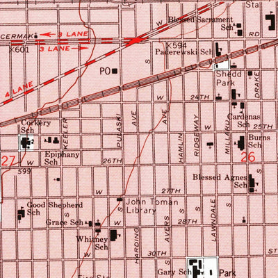United States Geological Survey Englewood, IL (1993, 24000-Scale) digital map