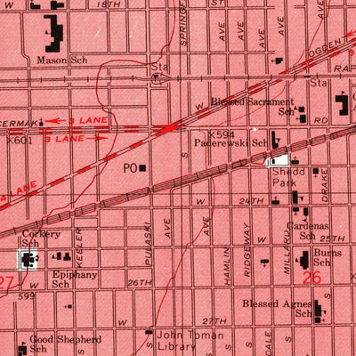United States Geological Survey Englewood, IL (1997, 24000-Scale) digital map