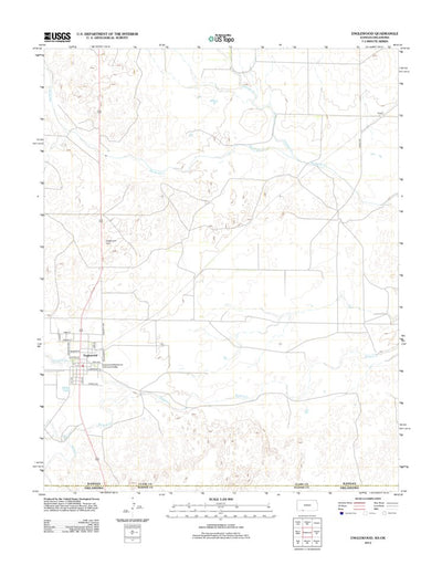 United States Geological Survey Englewood, KS-OK (2012, 24000-Scale) digital map