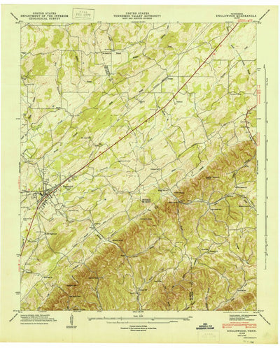 United States Geological Survey Englewood, TN (1945, 24000-Scale) digital map