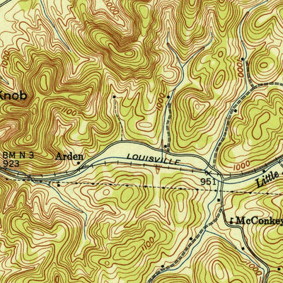 United States Geological Survey Englewood, TN (1945, 24000-Scale) digital map