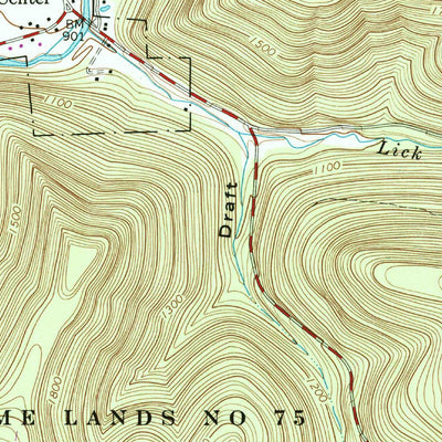 United States Geological Survey English Center, PA (1965, 24000-Scale) digital map