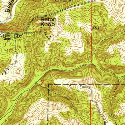 United States Geological Survey English, IN (1950, 24000-Scale) digital map