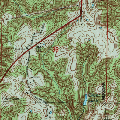 United States Geological Survey English, IN (1993, 24000-Scale) digital map