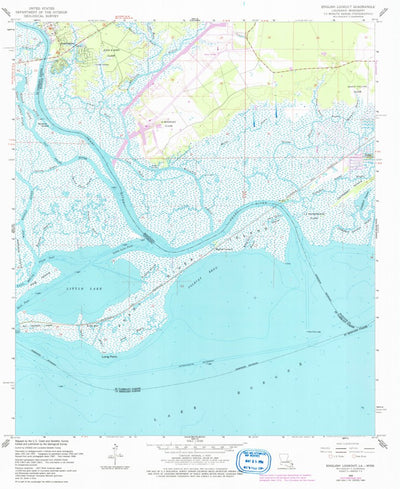 United States Geological Survey English Lookout, LA-MS (1968, 24000-Scale) digital map