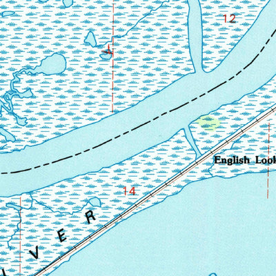 United States Geological Survey English Lookout, LA-MS (1993, 24000-Scale) digital map