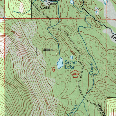 United States Geological Survey English Mountain, CA (2000, 24000-Scale) digital map