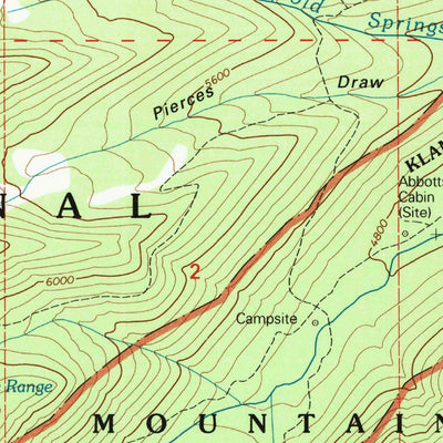 United States Geological Survey English Peak, CA (2001, 24000-Scale) digital map