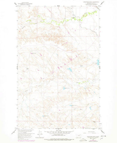 United States Geological Survey Engstrom Ranch, MT (1958, 24000-Scale) digital map