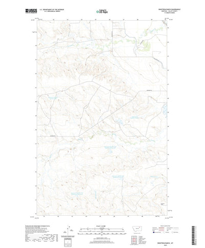 United States Geological Survey Engstrom Ranch, MT (2020, 24000-Scale) digital map