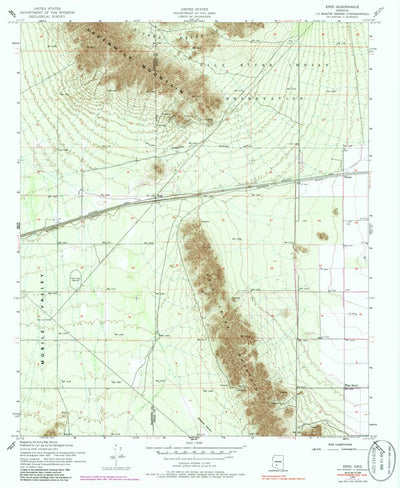 United States Geological Survey Enid, AZ (1952, 24000-Scale) digital map