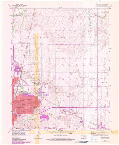 United States Geological Survey Enid East, OK (1955, 24000-Scale) digital map