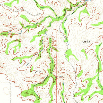United States Geological Survey Enid SE, MT (1972, 24000-Scale) digital map