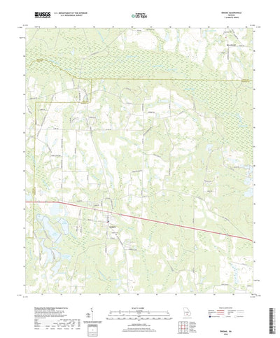 United States Geological Survey Enigma, GA (2020, 24000-Scale) digital map