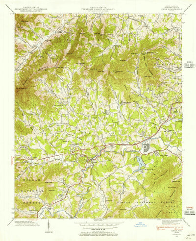 United States Geological Survey Enka, NC (1941, 24000-Scale) digital map