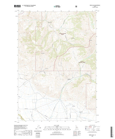 United States Geological Survey Ennis Gulch, ID (2020, 24000-Scale) digital map