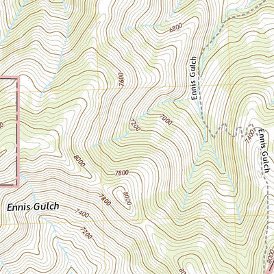United States Geological Survey Ennis Gulch, ID (2020, 24000-Scale) digital map