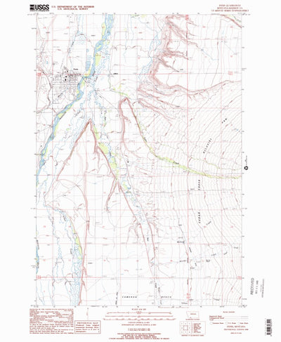 United States Geological Survey Ennis, MT (1988, 24000-Scale) digital map