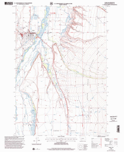 United States Geological Survey Ennis, MT (1997, 24000-Scale) digital map