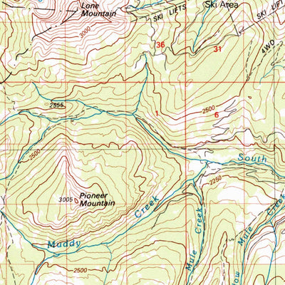 United States Geological Survey Ennis, MT-WY (1989, 100000-Scale) digital map