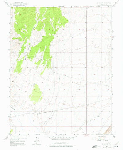 United States Geological Survey Enoch NE, UT (1950, 24000-Scale) digital map