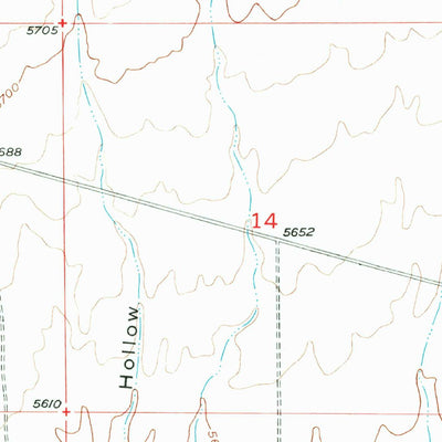 United States Geological Survey Enoch NE, UT (1950, 24000-Scale) digital map