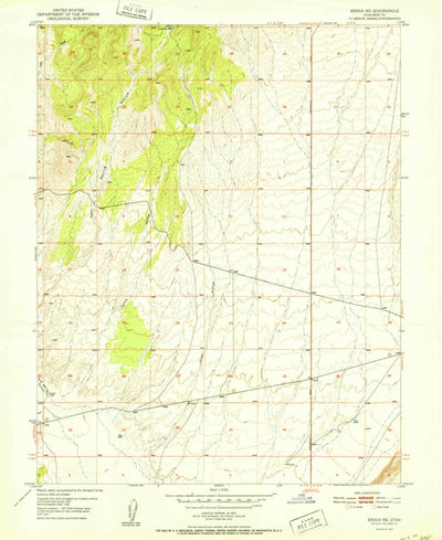 United States Geological Survey Enoch NE, UT (1952, 24000-Scale) digital map