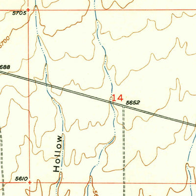 United States Geological Survey Enoch NE, UT (1952, 24000-Scale) digital map