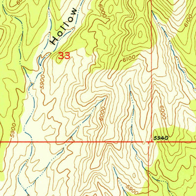 United States Geological Survey Enoch NE, UT (1952, 24000-Scale) digital map