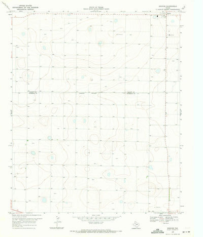 United States Geological Survey Enochs, TX (1969, 24000-Scale) digital map