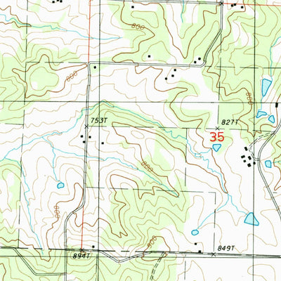 United States Geological Survey Enon, MO (1987, 24000-Scale) digital map