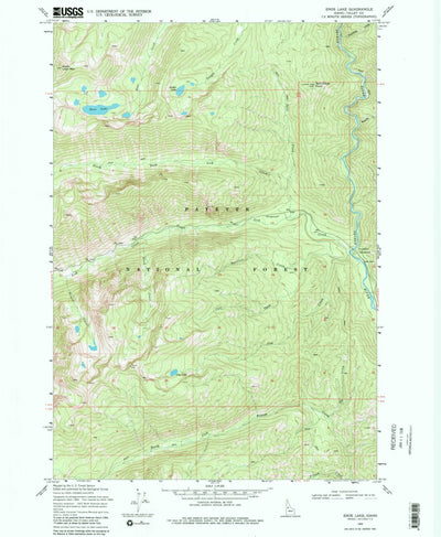 United States Geological Survey Enos Lake, ID (1969, 24000-Scale) digital map